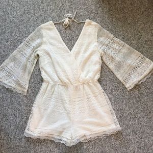 White Lace Romper